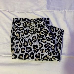 cheetah print biker shorts